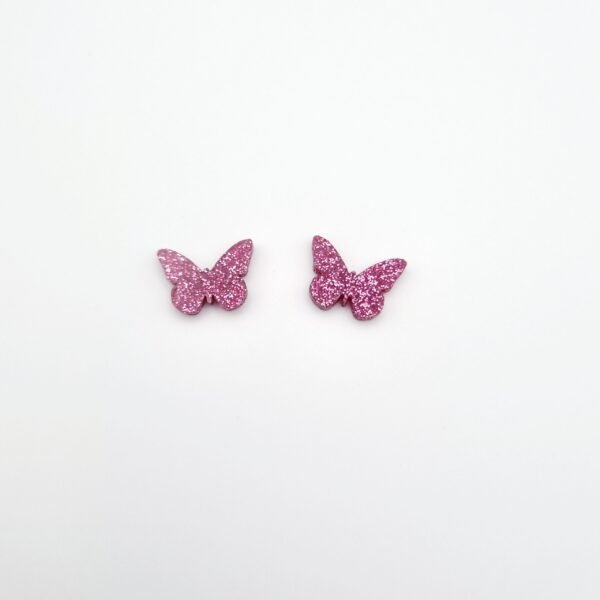 Sparkly Butterfly Stud Earrings - Image 3