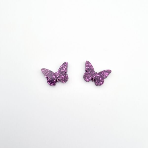 Sparkly Butterfly Stud Earrings - Image 4