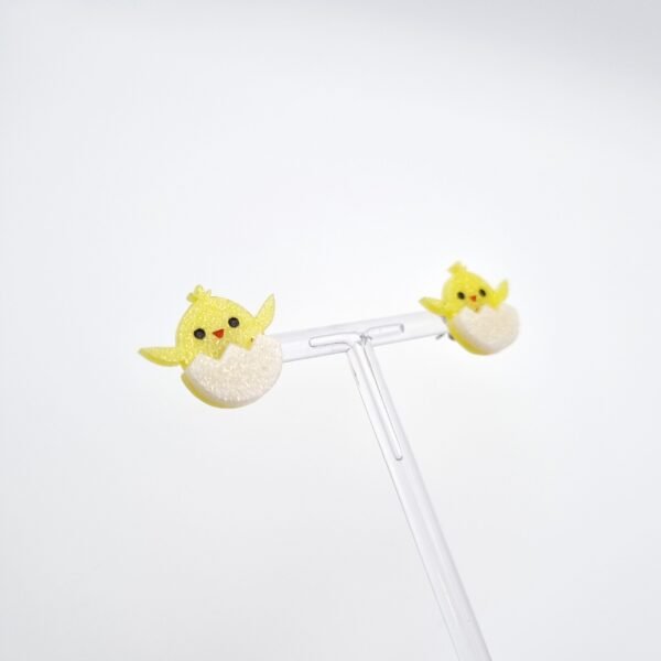 Sparkly Easter Chick Stud Earrings - Image 2