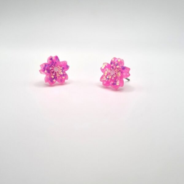 Sakura Cherry Blossom Stud Earrings - Image 6