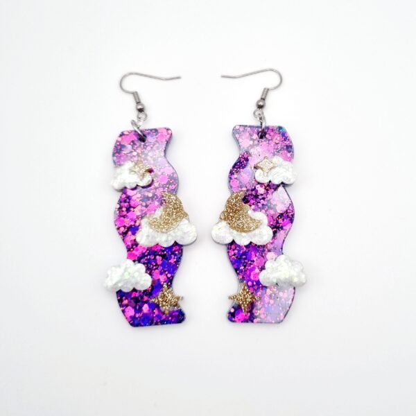 Dreamy Celestial Waterfall Earrings - Image 5