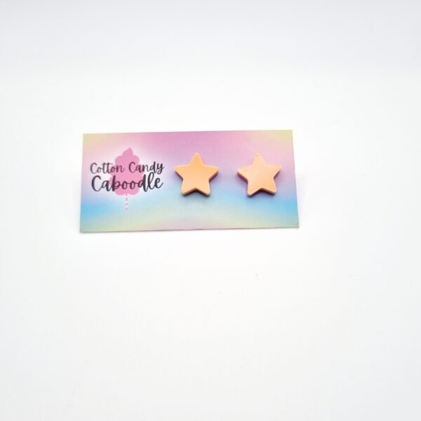 Pastel Star Stud Earrings - Image 7