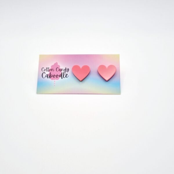 Pastel Heart Stud Earrings - Image 4