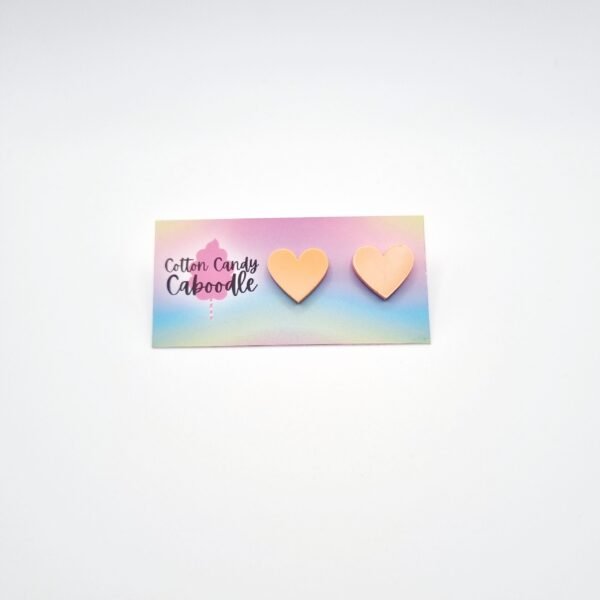 Pastel Heart Stud Earrings - Image 5