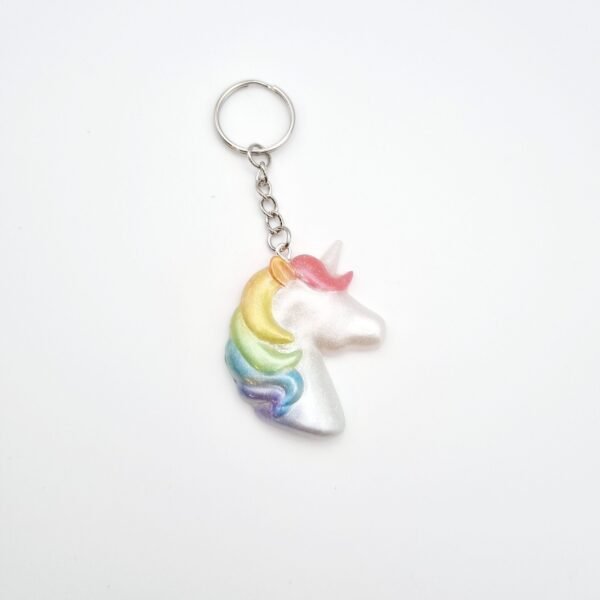 Shimmery Unicorn Keyring