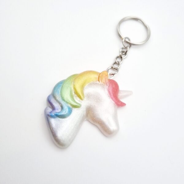 Shimmery Unicorn Keyring