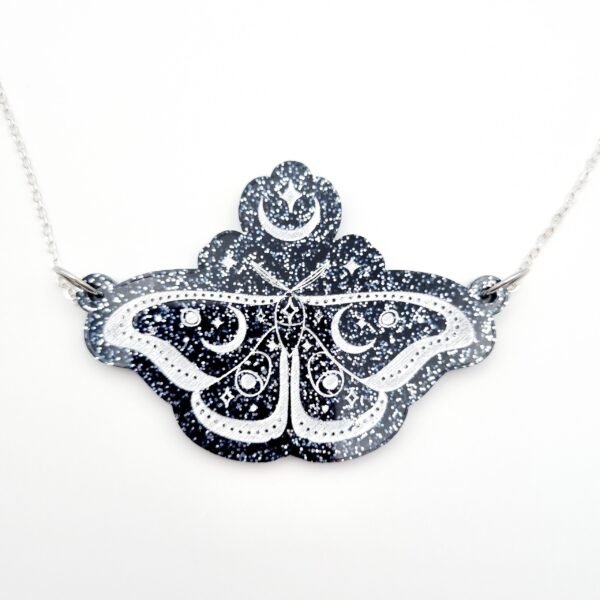 Celestial Moth Statement Necklace - Image 3