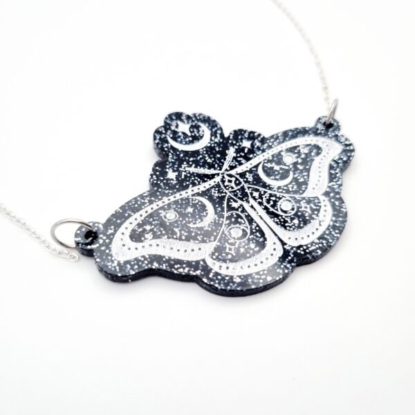 Celestial Moth Statement Necklace - Image 2