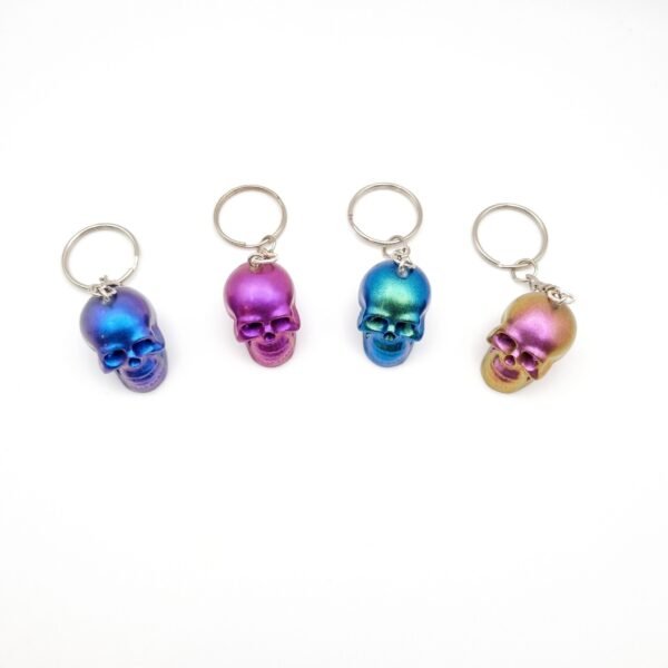 Metallic Skull Keyring - Image 3