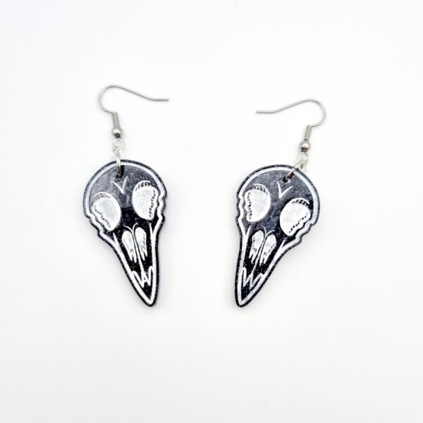 Sparkly Bird Skulls