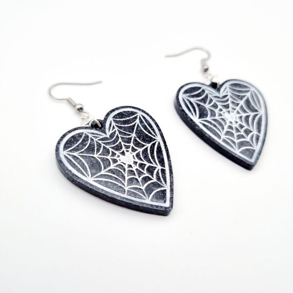 Spooky Spider Web Heart