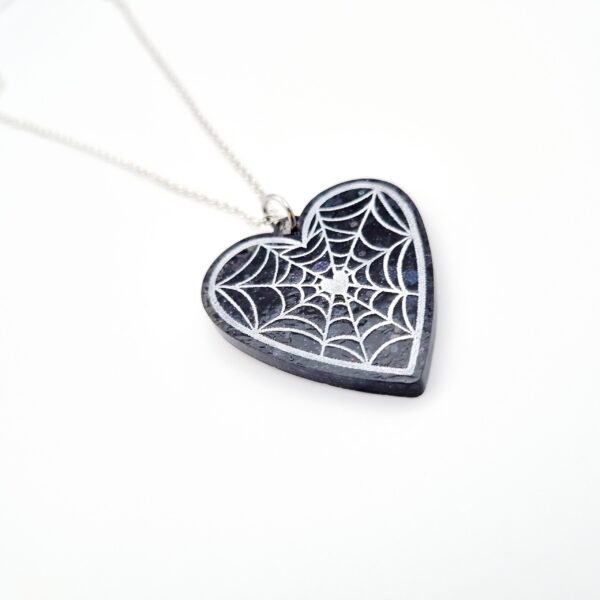 Spooky Spider Web Heart